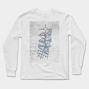5 breads and two fish christian illustration Long Sleeve T-Shirt